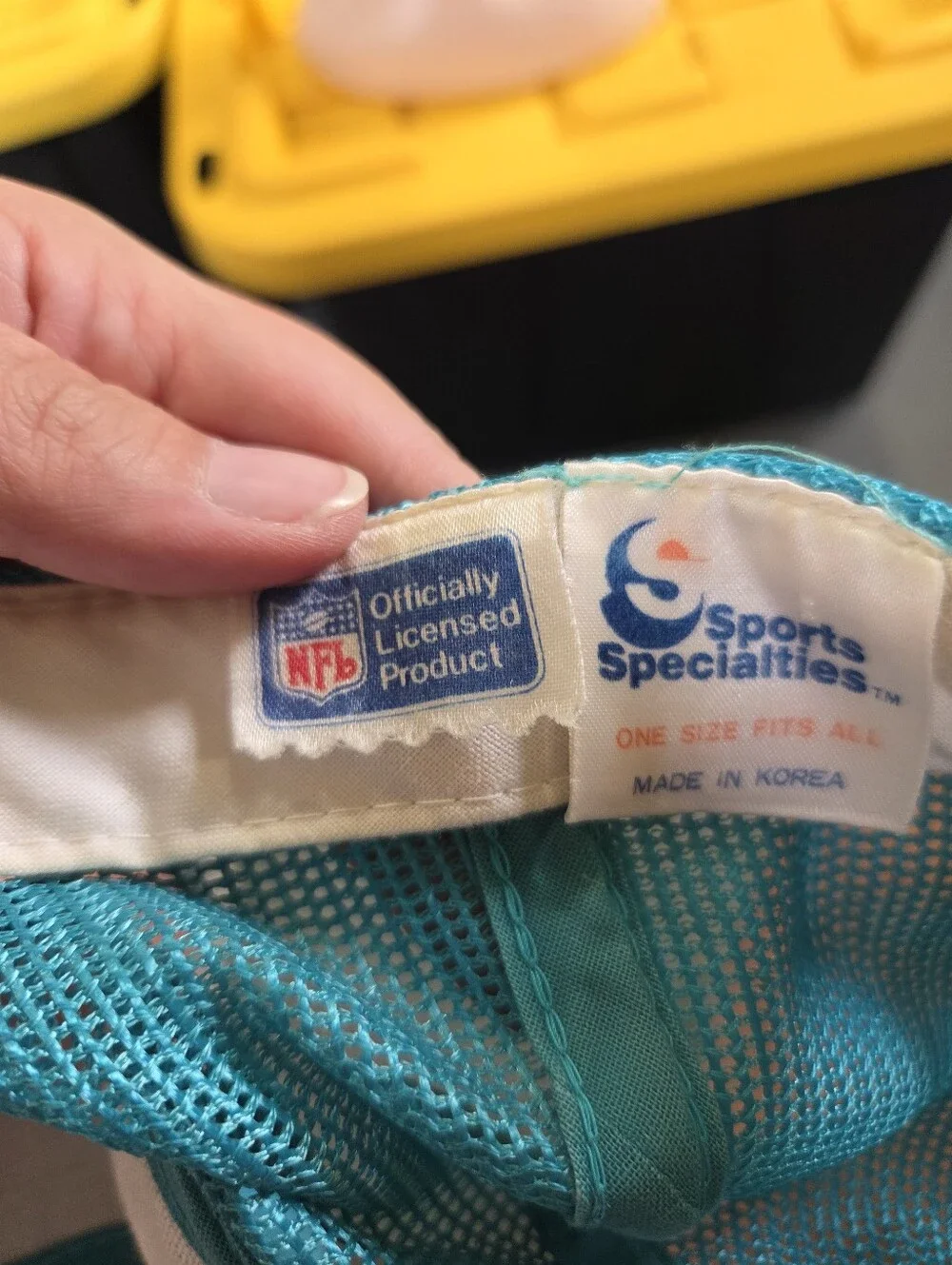 Vintage Sports specialties nfl miami dolphins hatDiscoloration on the inside a
